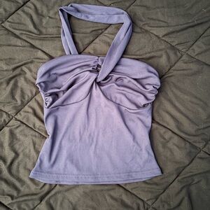 SHEIN Purple Halter Tube Top